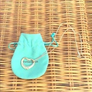 T&Co. sterling silver 22mm Open Heart Pendant